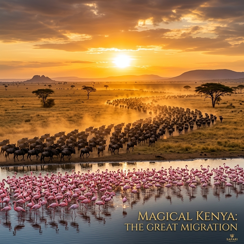 Masai Mara e fenicotteri al Lago Nakuru