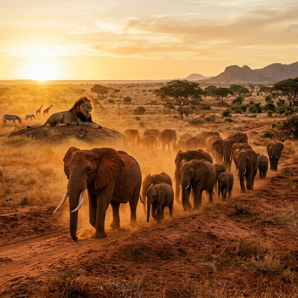 Taita e Tsavo Est: Elefanti e Savana